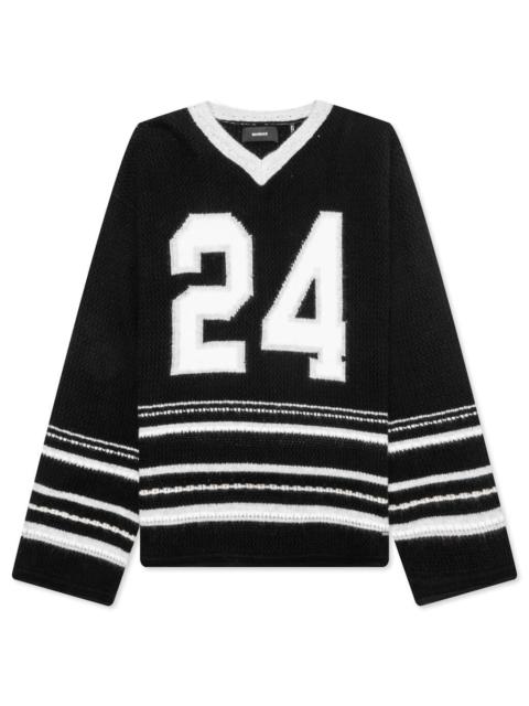 NAHMIAS KNIT 24 HOCKEY JERSEY - BLACK