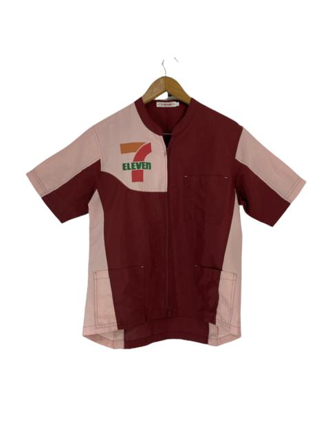 Other Designers Vintage - Vintage 90’s 7 Eleven Uniform Multicolour Design Big Logo