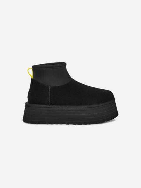 UGG ® Women's Classic Mini Dipper Suede/Neoprene/Recycled Materials/Polyester Classic Boots in Black