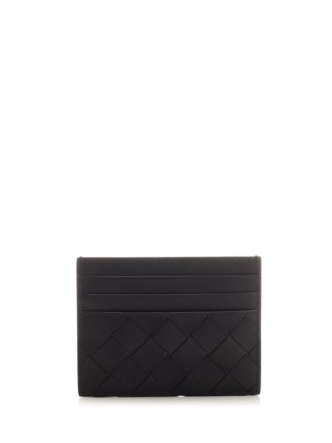 Bottega Veneta Bottega Veneta Men Black Intreccio Card Holder