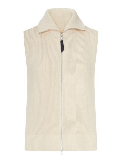 Maison Margiela Maison Margiela Women Ribbed Knit Zip-Up Vest