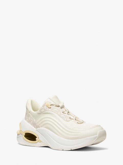 MICHAEL KORS Toni Mixed-Media Trainer