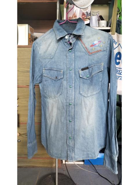 Hysteric Glamour Vintage Hysteric Glamour Denim Arts Shirts Rare