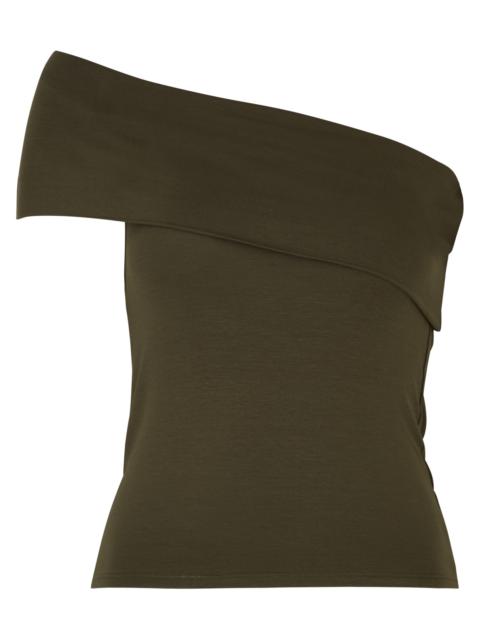 Maya one-shoulder stretch-jersey top