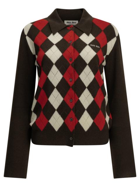 Miu Miu Miu Miu Cashmere Cardigan Black Women