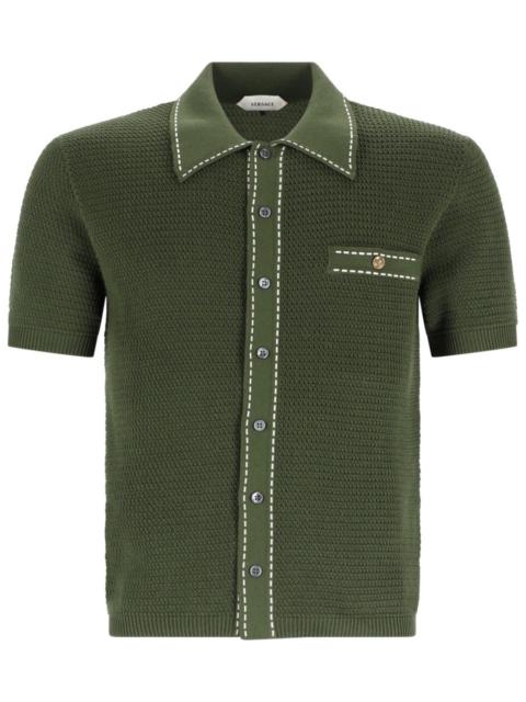 VERSACE Versace Men Camicia In Maglia Di Cotone