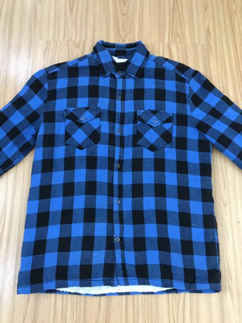 Other Designers Airwalk - AIRWALK BLUE TARTAN FLANNEL BUTTON