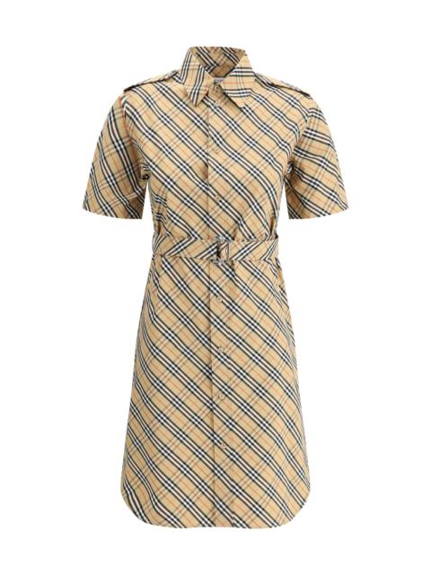 Burberry Women Archivio Check Shirt Dress