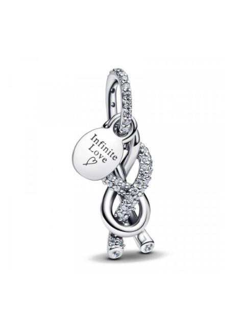 Other Designers Pandora Ladies Pave Infinity Knot Dangle Charm