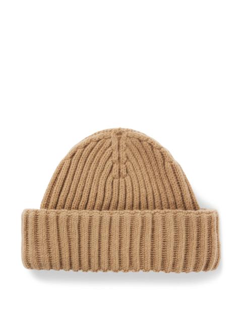 BOSS FISHERMAN BEANIE HAT IN VIRGIN WOOL AND CASHMERE