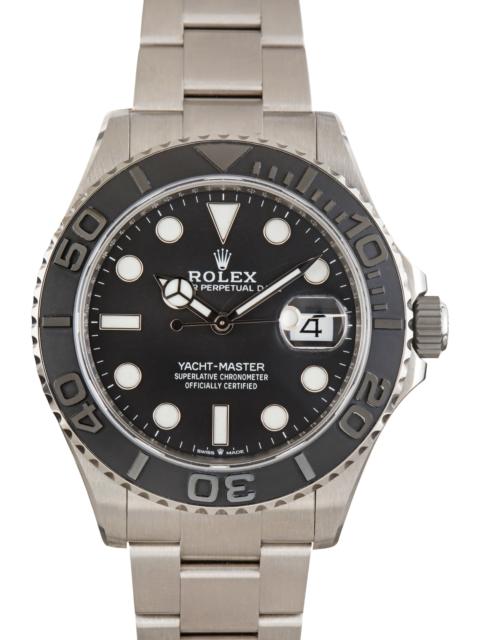 ROLEX Pre-Owned Rolex Yacht-Master 42 Titanium Black Dial Ref 226627