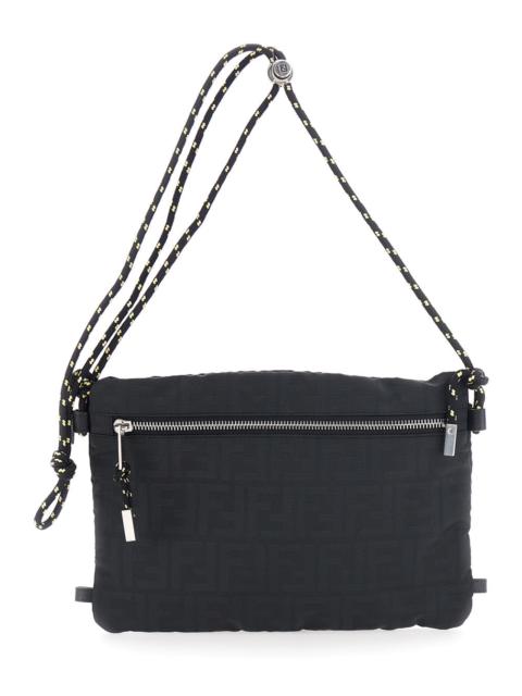 FENDI Fendi Men Ff Allover Zip Con Laccetto In Pelle