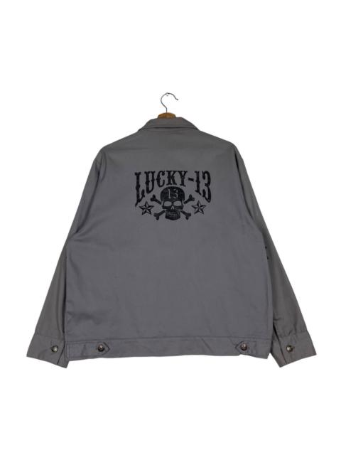 Other Designers Vintage - LUCKY 13 Crossbones Skull Logo Jacket #1269-C57