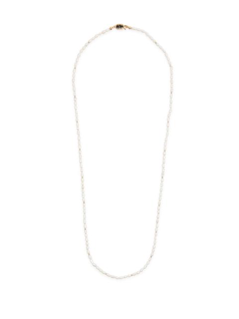 Valentino Valentino Ovalette Beaded Pearl Necklace