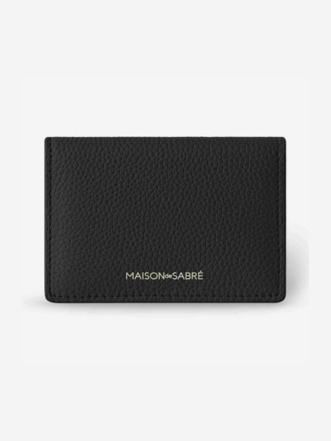 MAISON de SABRÉ MAISON de SABRÉ Leather Card Case in Black Caviar at Nordstrom