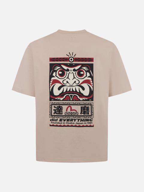 EVISU Seagull and Daruma Totem Print Regular Fit T-shirt
