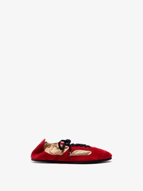 Proenza Schouler Soft Track Sneakers in Nylon Calfsuede