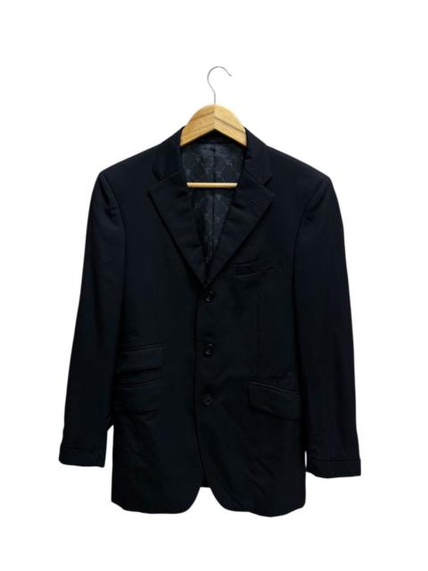 Burberry Burberry Super 120s Monogram Lined Black Blazer Coat