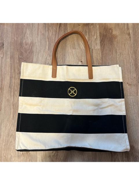 Cabana Striped Canvas Tote