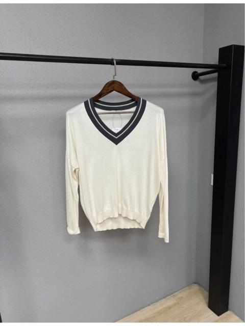 Brunello Cucinelli Brunello Cucinelli Cashmere V-Neck Sweater - Neutrals Knitwear