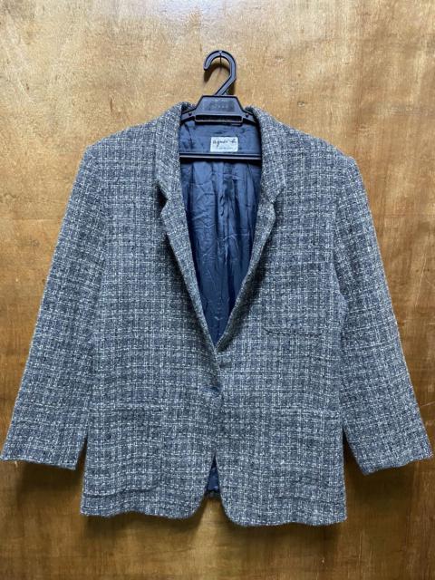 Other Designers Vintage - Agnes.B Blazer Style Jacket Wool Checkered Design