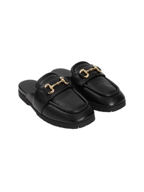 GUCCI Horsebit Leather Mule