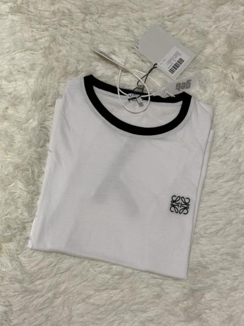 Loewe LOEWE embroidered logo chest T shirt