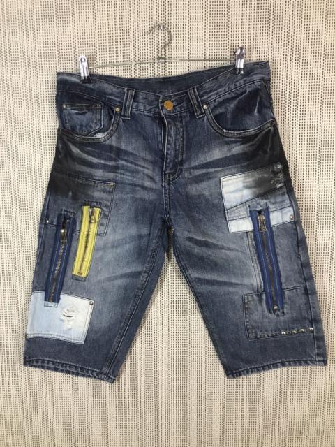 Other Designers Japanese Brand × Seditionaries - ‼️JAPANASE BRAND TWENTY WORKS SHORT DENIM MULTIZIPPER‼️