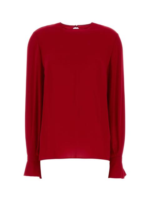 Valentino Red georgette blouse