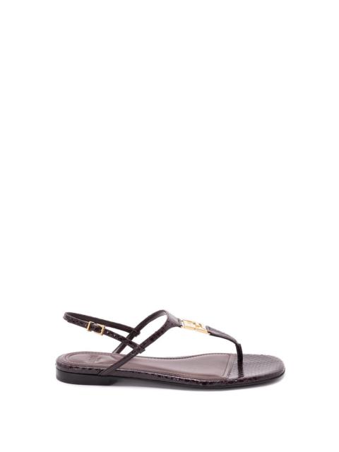 Fendi Women `Ayers` Thong Sandals