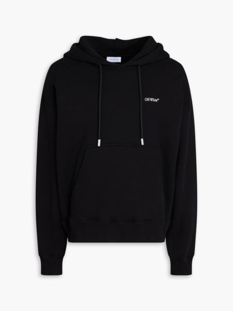 Off-White Printed French cotton-terry hoodie