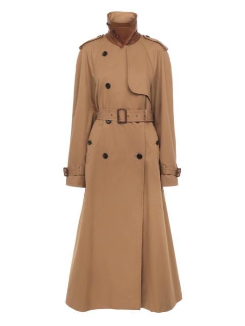 Chloé LONG TRENCH COAT IN COTTON GABARDINE