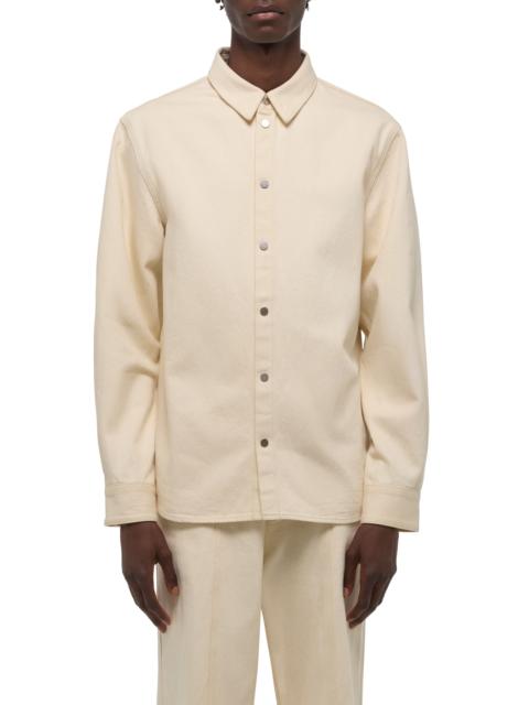 Helmut Lang Helmut Lang Classic Denim Shirt in Ecru at Nordstrom