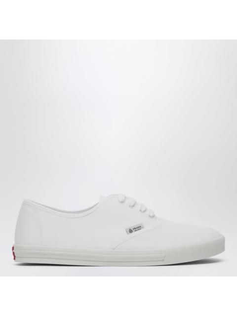 Prada Prada White Drill Fabric Sneakers Men