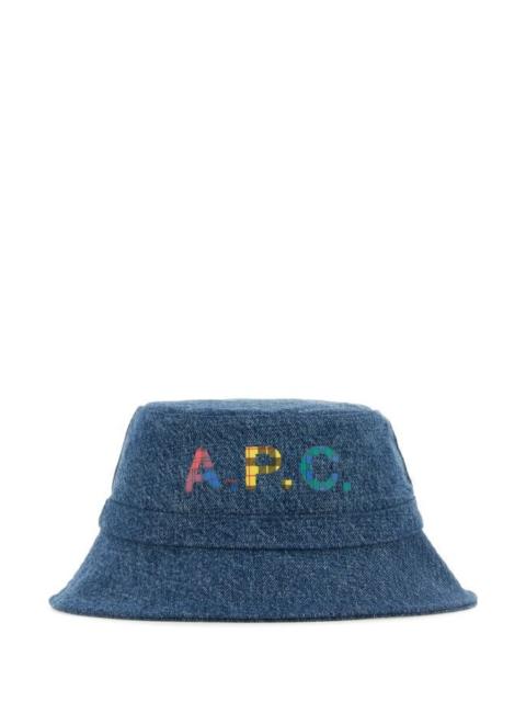 A.P.C. Woman Denim Bob Mark Bucket Hat