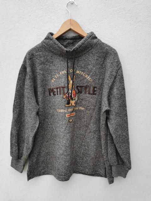 Other Designers Vintage - Vintage 90's Petit Style CP Embroidery turtleneck Sweatshirt