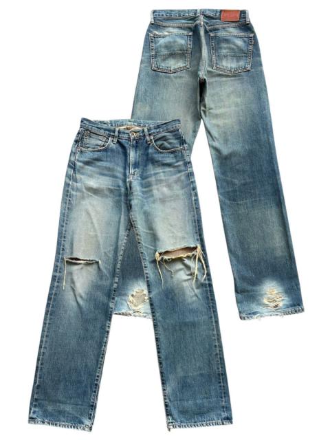 Other Designers Vintage 90s Edwin 505 Selvedge Distressed Denim Jeans 32x34