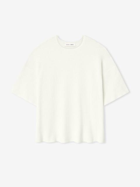 ESSENTIALS Waffle Short Sleeve Sweater