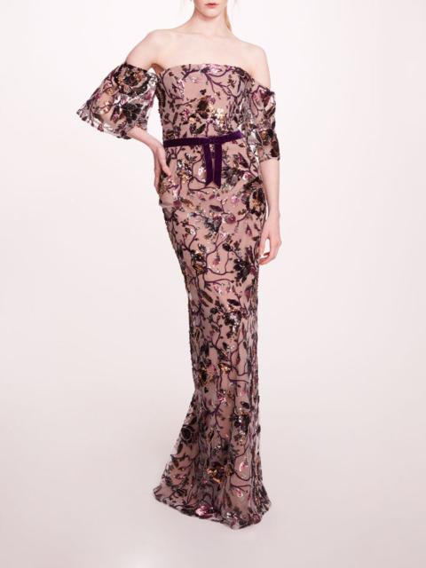 Marchesa CLIMBING VINES GOWN