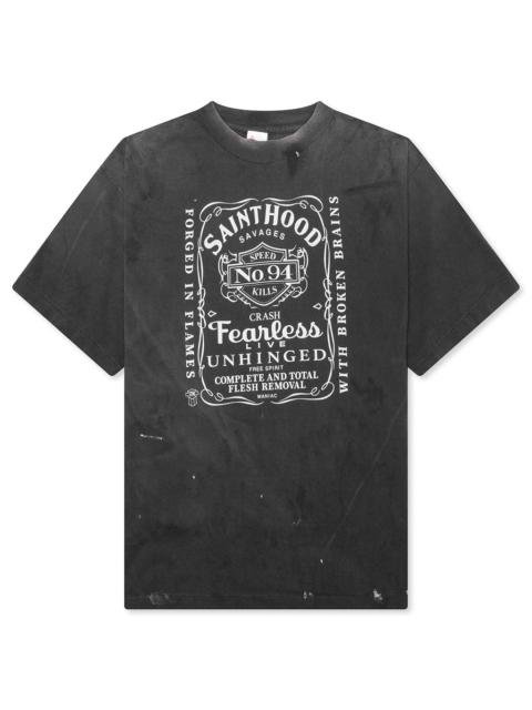 SAINT M×××××× SAINT MICHAEL X NEIGHBORHOOD MX6 STHD FEARLESS S/S SHIRT - BLACK