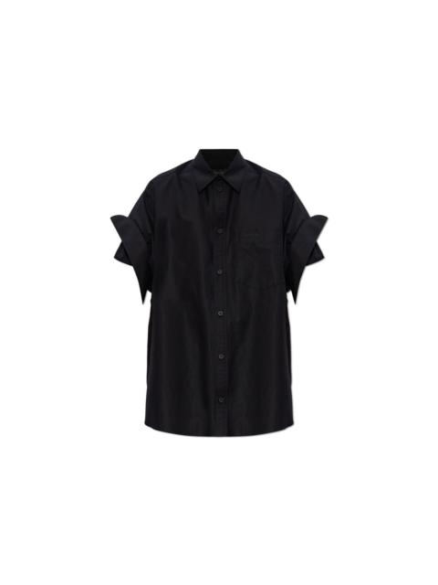 BALENCIAGA BALENCIAGA Black Cotton Shirt New & Authentic (Women's size: