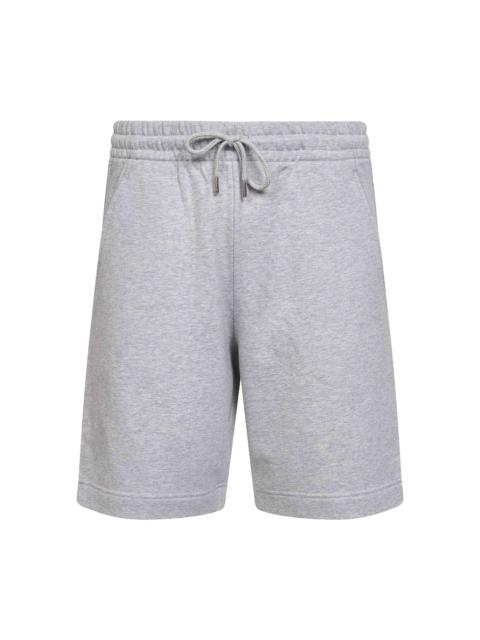 Dries Van Noten Dries Van Noten Men Melange Grey Cotton Fleece Bermuda Shorts