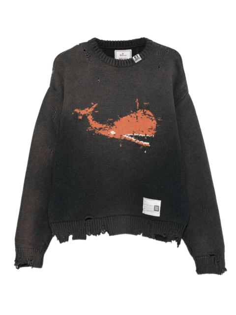 Maison MIHARAYASUHIRO whale intarsia-knit sweater