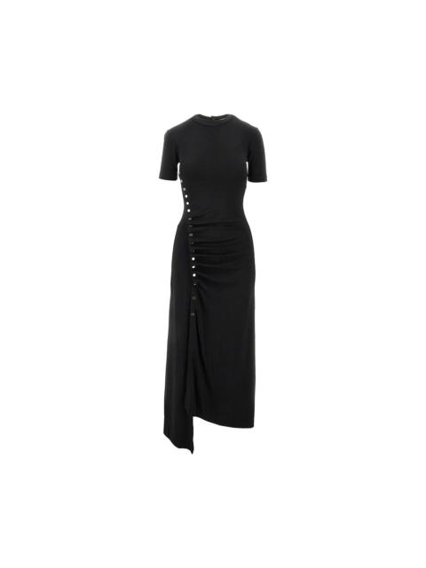 rabanne Rabanne Gathered Jersey Dress Black Women