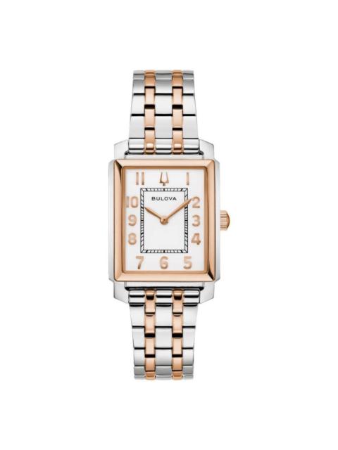 Other Designers Bulova Sutton Quartz White Dial Ladies Watch 98L328