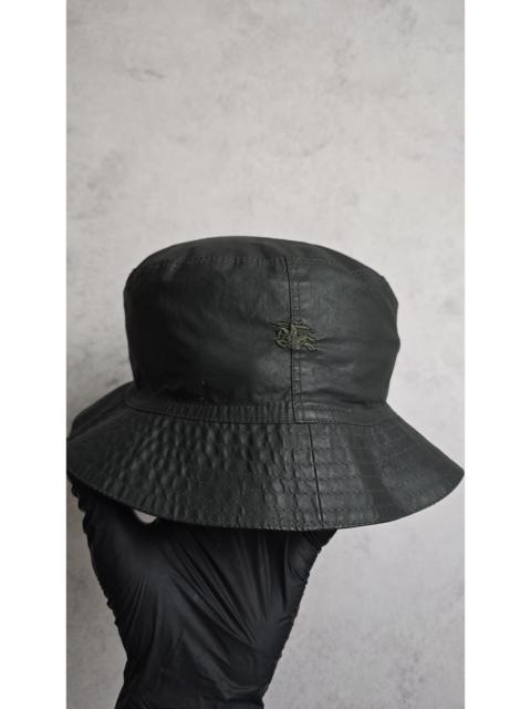 Burberry Burberry Logo Raincap Black Bucket Hat Nova Check Lining