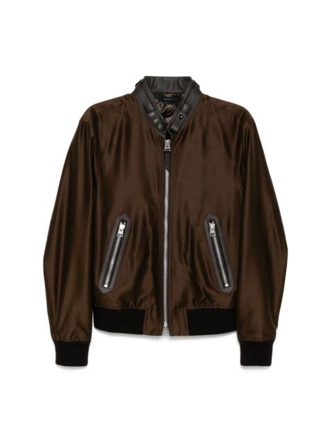 TOM FORD faille biker jacket