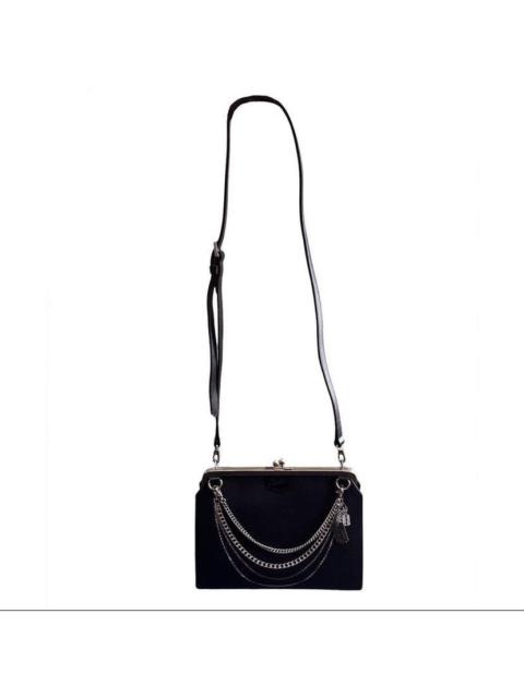 Jean Paul Gaultier Razor Chain Charm And Trompe l'oeil Razor Chain Canvas Bag