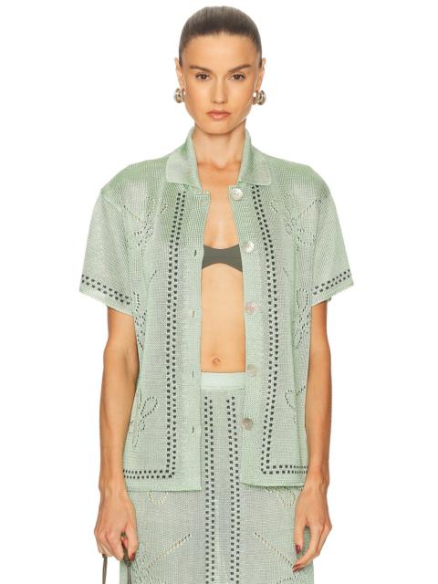 CALLE DEL MAR Garden Party Short Sleeve Shirt