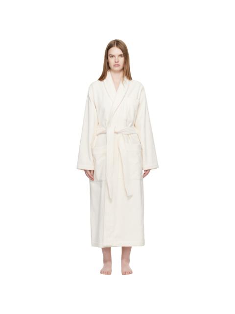 TEKLA Off White Terry Classic Bathrobe